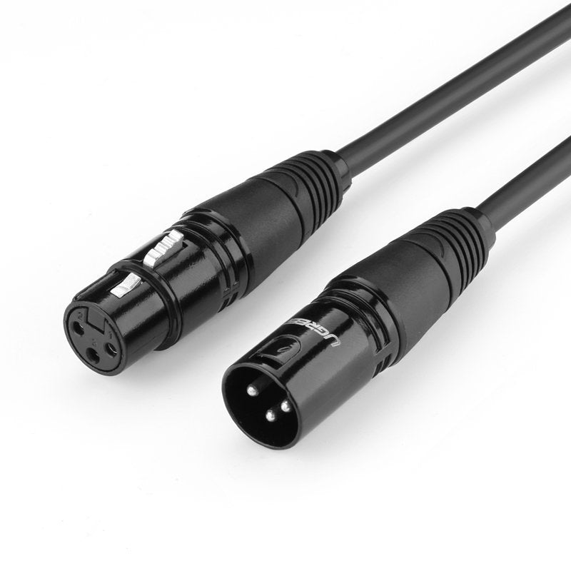 Ugreen AV130 66717 garso XLR (female) - XLR (male) kabelis mikrofonui / stiprintuvui 2m - juodas -- Audio Cables