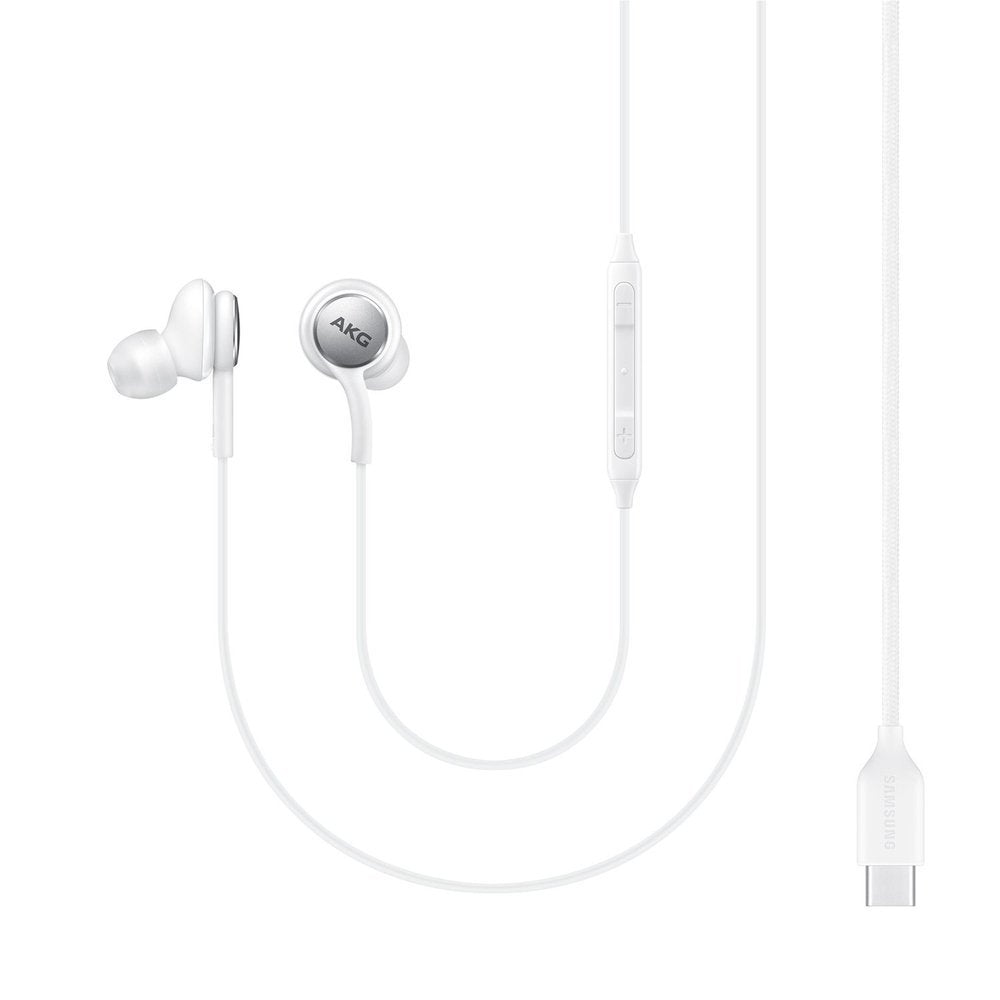 Samsung AKG laidinės in-ear ausinės USB-C baltos (EO-IC100BWEGEU) -- Headphones