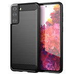 Carbon Case TPU dėklas Samsung Galaxy S21+ 5G – juodas -- Samsung Galaxy S21+