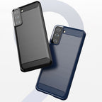 Carbon Case TPU dėklas Samsung Galaxy S21+ 5G – juodas -- Samsung Galaxy S21+