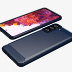 Carbon Case TPU dėklas Samsung Galaxy S21+ 5G – mėlynas -- Samsung Galaxy S21+