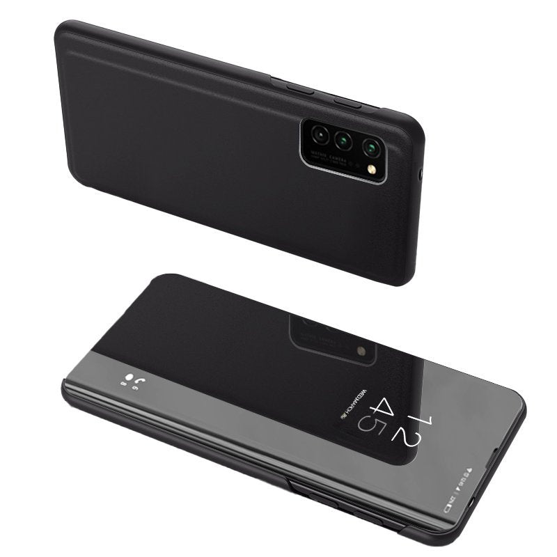 Clear View dėklas Samsung Galaxy A72 4G – juodas -- Samsung Galaxy A72