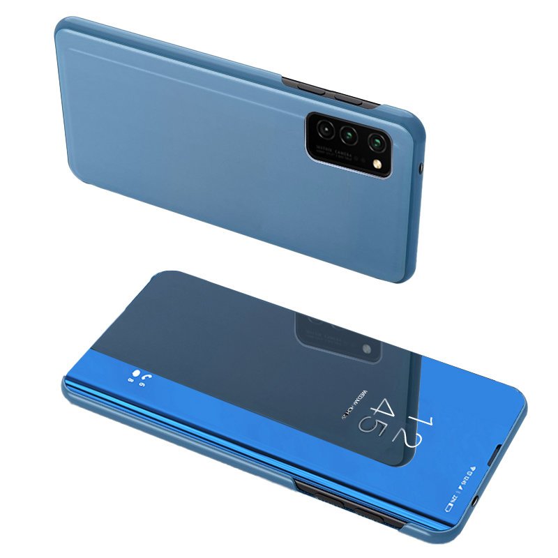 Clear View dėklas Samsung Galaxy A72 4G – mėlynas -- Samsung Galaxy A72