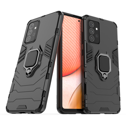 Ring Armor dėklas Samsung Galaxy A72 4G – juodas -- Samsung Galaxy A72