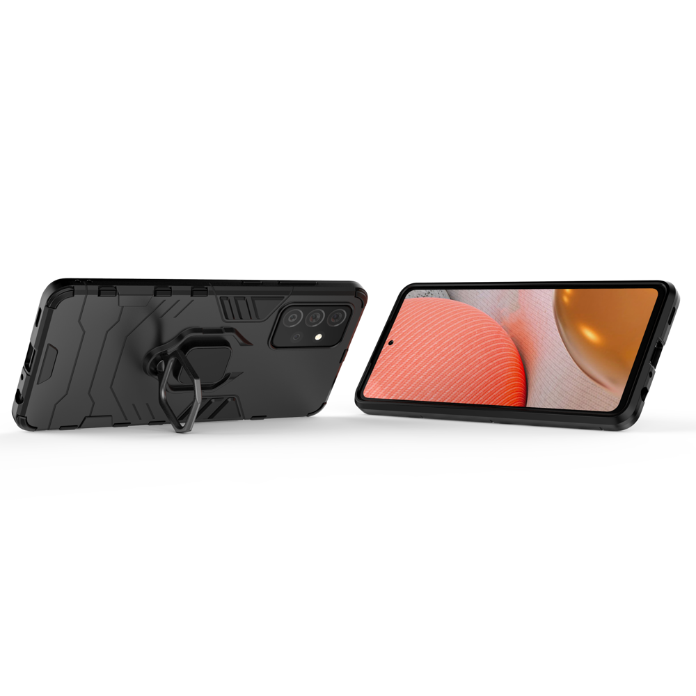 Ring Armor dėklas Samsung Galaxy A72 4G – juodas -- Samsung Galaxy A72