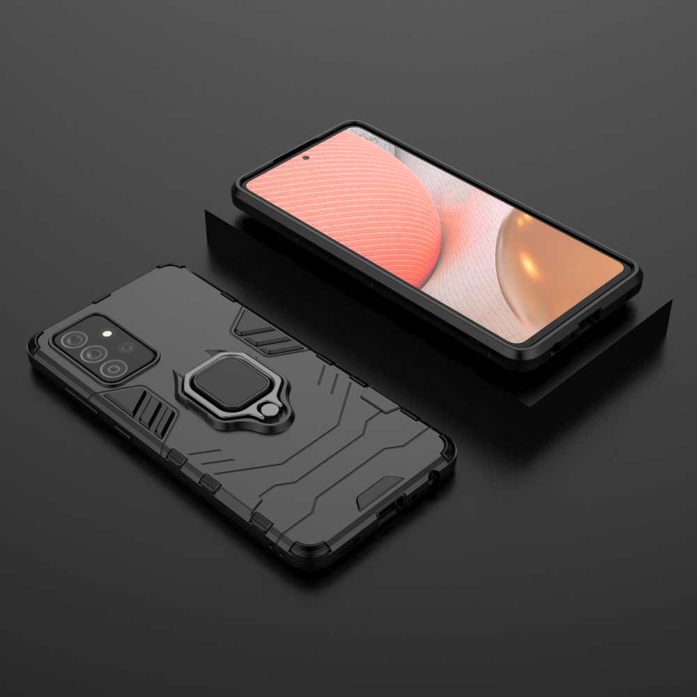 Ring Armor dėklas Samsung Galaxy A72 4G – juodas -- Samsung Galaxy A72