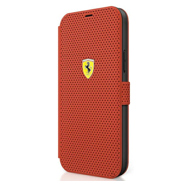 Ferrari atverčiamas dėklas iPhone 12 mini – raudonas -- iPhone 12 Mini