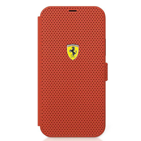Ferrari atverčiamas dėklas iPhone 12 mini – raudonas -- iPhone 12 Mini