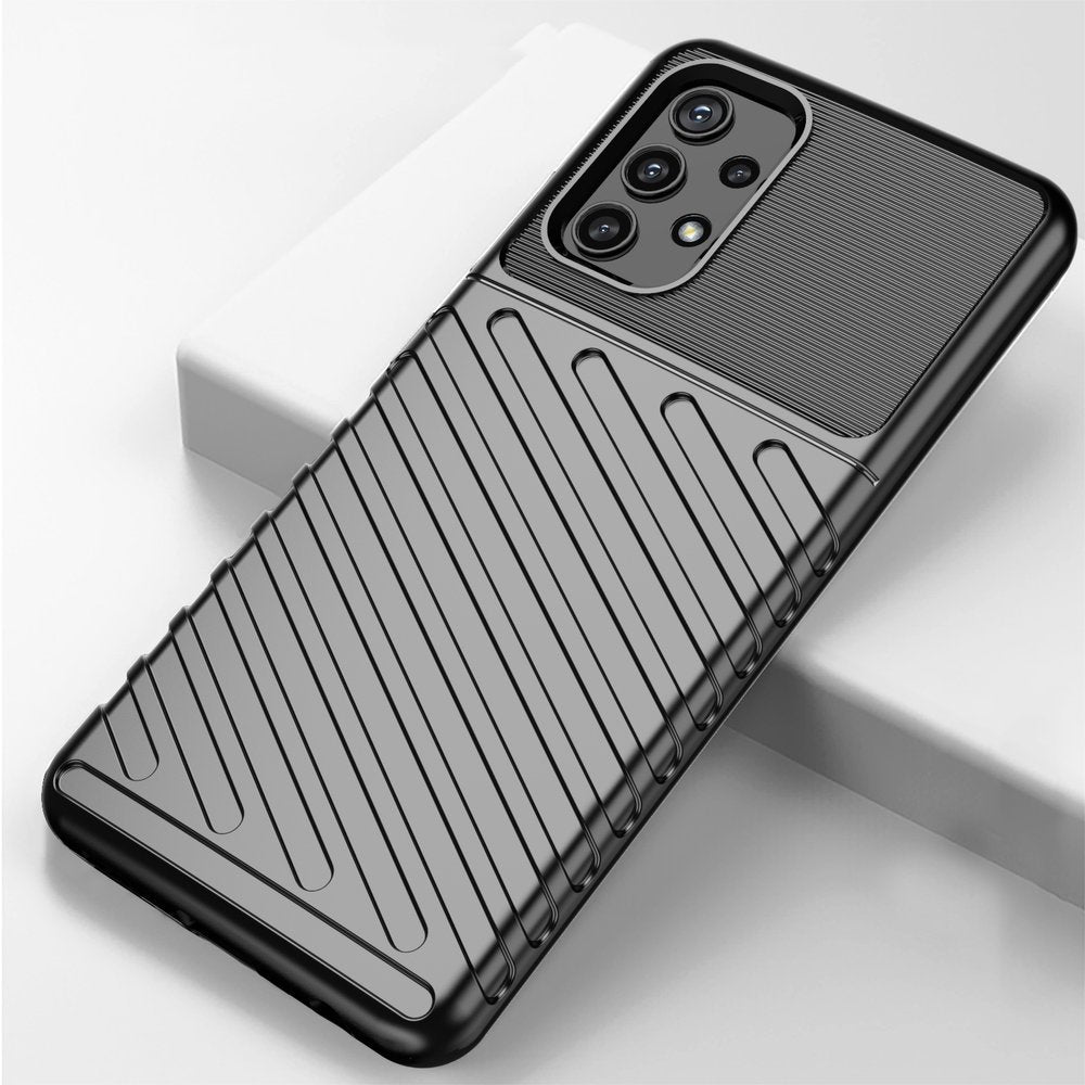 Thunder Case TPU dėklas Samsung Galaxy A72 4G – juodas -- Samsung Galaxy A72
