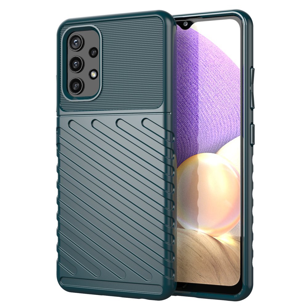 Thunder Case TPU dėklas Samsung Galaxy A72 4G – žalias -- Samsung Galaxy A72