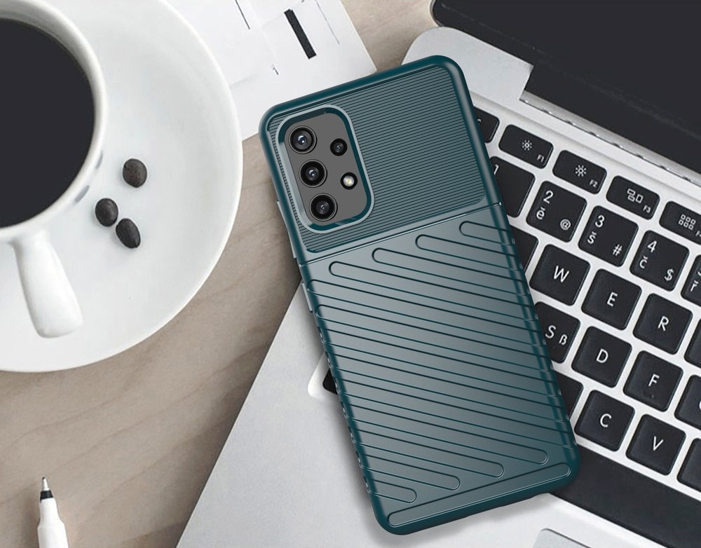 Thunder Case TPU dėklas Samsung Galaxy A72 4G – žalias -- Samsung Galaxy A72
