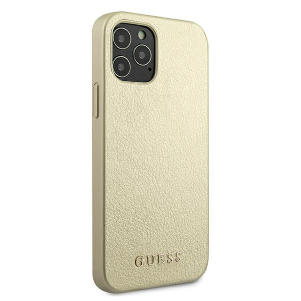 Guess Iridescent dėklas iPhone 12 Pro Max – auksinis -- iPhone 12 Pro Max