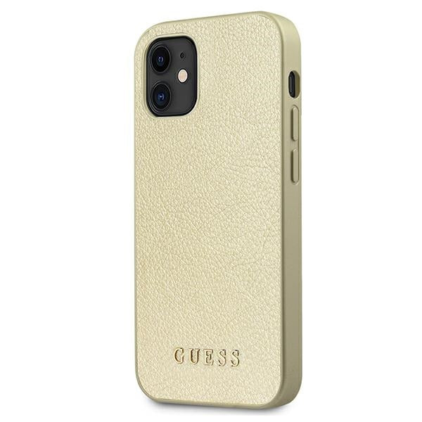 Guess Iridescent dėklas iPhone 12 mini – auksinis -- iPhone 12 Mini