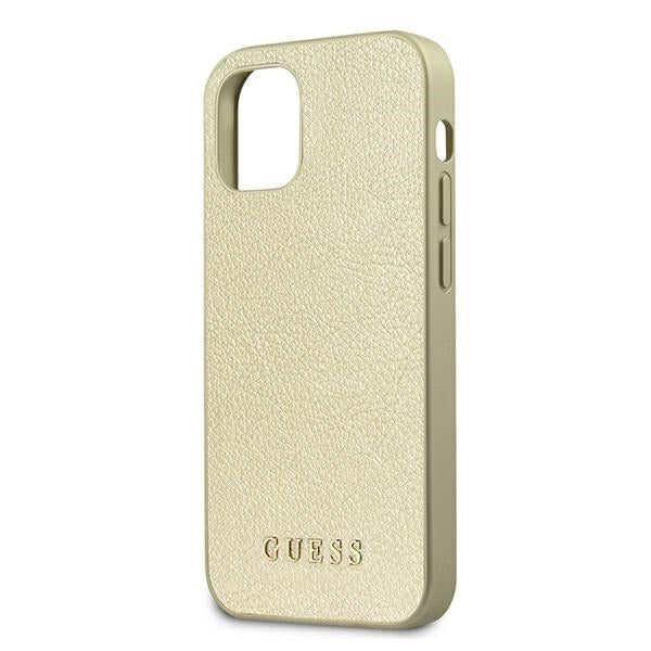 Guess Iridescent dėklas iPhone 12 mini – auksinis -- iPhone 12 Mini