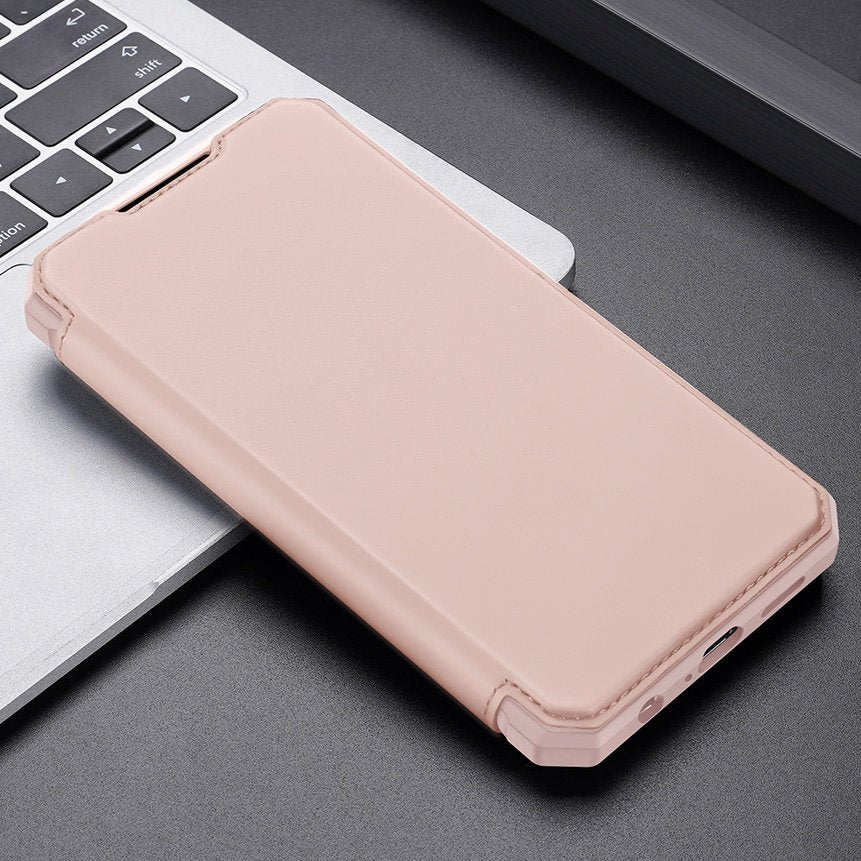 Dux Ducis Skin X atverčiamas dėklas Galaxy A72 – rožinis -- Samsung Galaxy A72