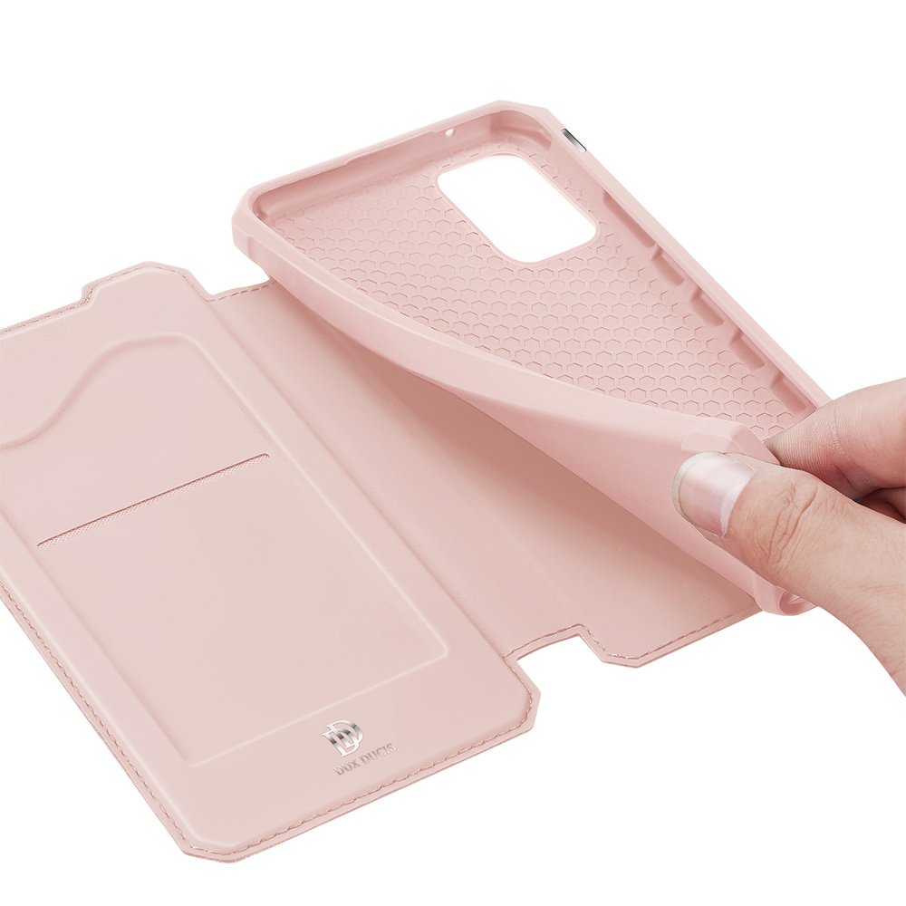 Dux Ducis Skin X atverčiamas dėklas Galaxy A72 – rožinis -- Samsung Galaxy A72
