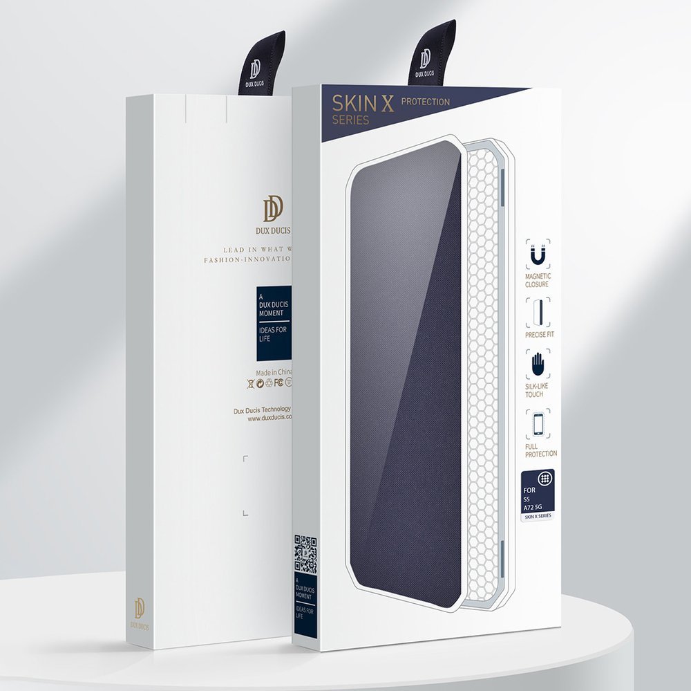Dux Ducis Skin X atverčiamas dėklas Galaxy A72 – rožinis -- Samsung Galaxy A72