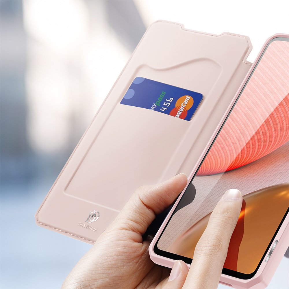 Dux Ducis Skin X atverčiamas dėklas Galaxy A72 – rožinis -- Samsung Galaxy A72