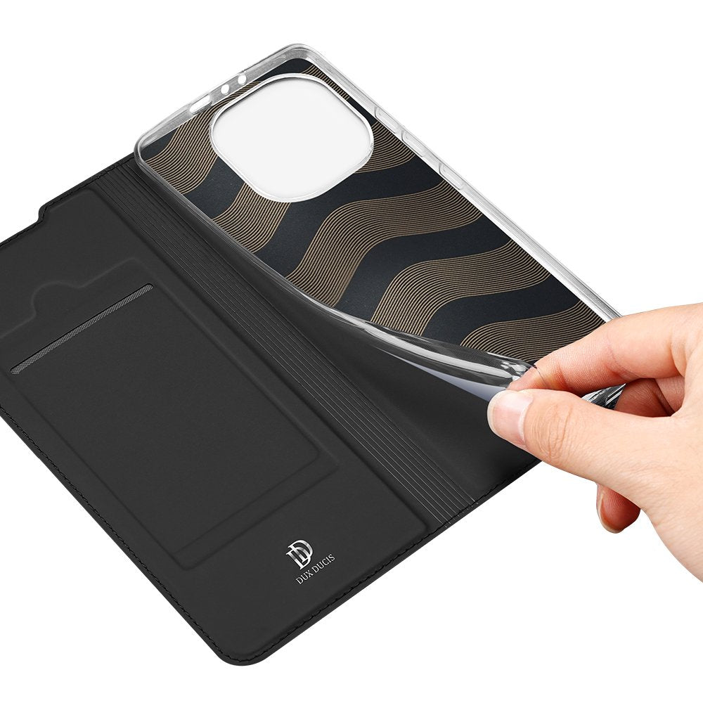 DUX DUCIS Skin Pro atverčiamas dėklas Xiaomi Mi 11 Pro – juodas -- Xiaomi Mi 11 Pro