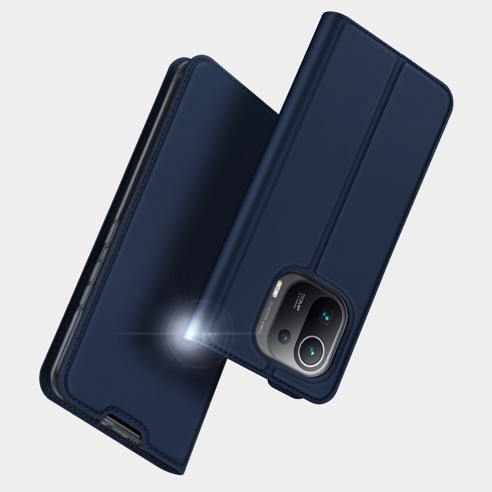 DUX DUCIS Skin Pro atverčiamas dėklas Xiaomi Mi 11 Pro – juodas -- Xiaomi Mi 11 Pro