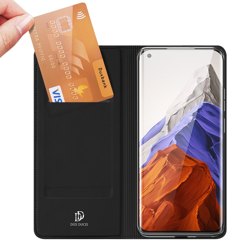 DUX DUCIS Skin Pro atverčiamas dėklas Xiaomi Mi 11 Pro – juodas -- Xiaomi Mi 11 Pro