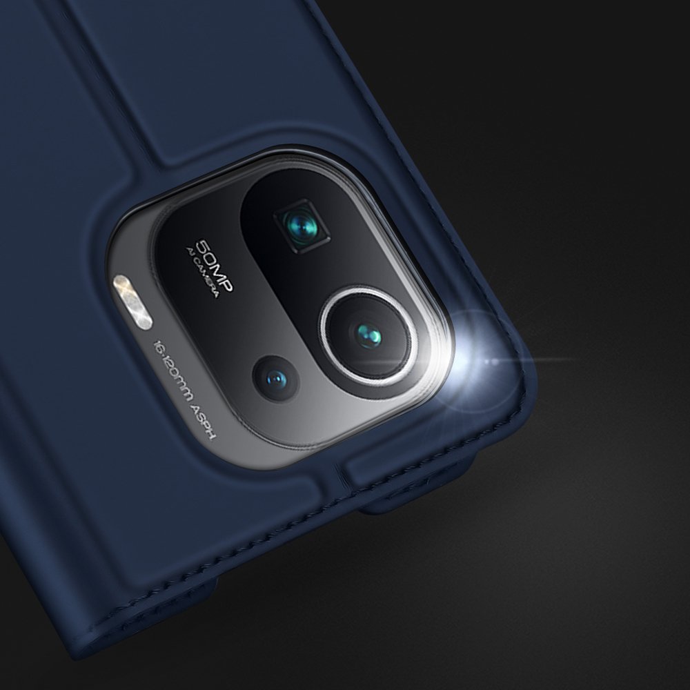 DUX DUCIS Skin Pro atverčiamas dėklas Xiaomi Mi 11 Pro – juodas -- Xiaomi Mi 11 Pro