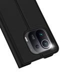 DUX DUCIS Skin Pro atverčiamas dėklas Xiaomi Mi 11 Pro – juodas -- Xiaomi Mi 11 Pro