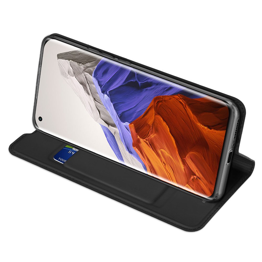 DUX DUCIS Skin Pro atverčiamas dėklas Xiaomi Mi 11 Pro – juodas -- Xiaomi Mi 11 Pro