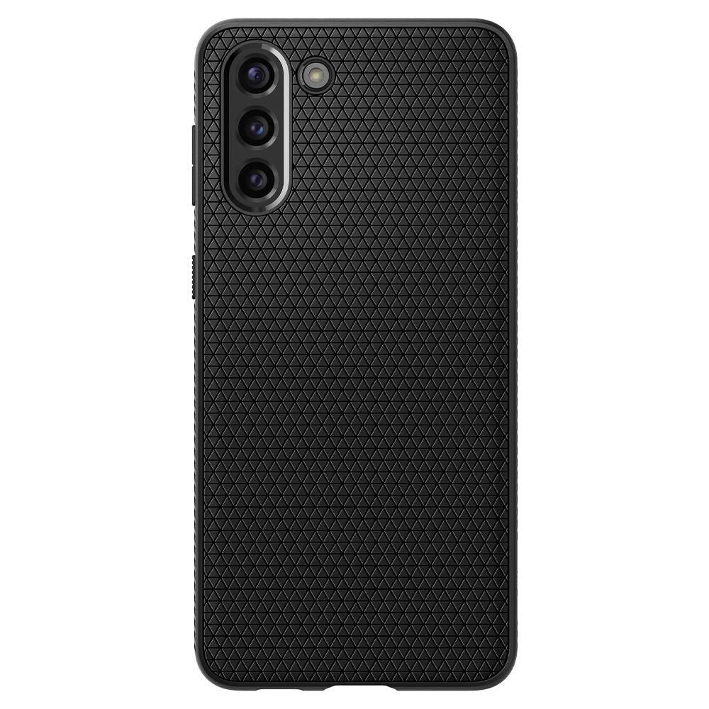 Spigen Liquid Air dėklas Samsung Galaxy S21 – matinis juodas -- Samsung Galaxy S21