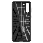 Spigen Liquid Air dėklas Samsung Galaxy S21 – matinis juodas -- Samsung Galaxy S21