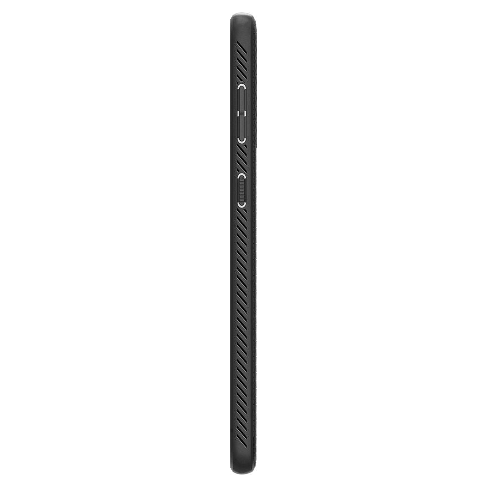 Spigen Liquid Air dėklas Samsung Galaxy S21 – matinis juodas -- Samsung Galaxy S21