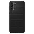 Spigen Liquid Air dėklas Samsung Galaxy S21 – matinis juodas -- Samsung Galaxy S21