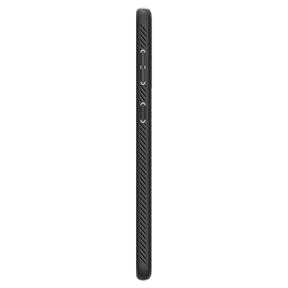 Spigen Liquid Air dėklas Samsung Galaxy S21 – matinis juodas -- Samsung Galaxy S21
