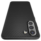 Spigen Liquid Air dėklas Samsung Galaxy S21 – matinis juodas -- Samsung Galaxy S21