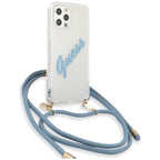 Guess Vintage dėklas iPhone 12 Pro Max – mėlynas -- iPhone 12 Pro Max