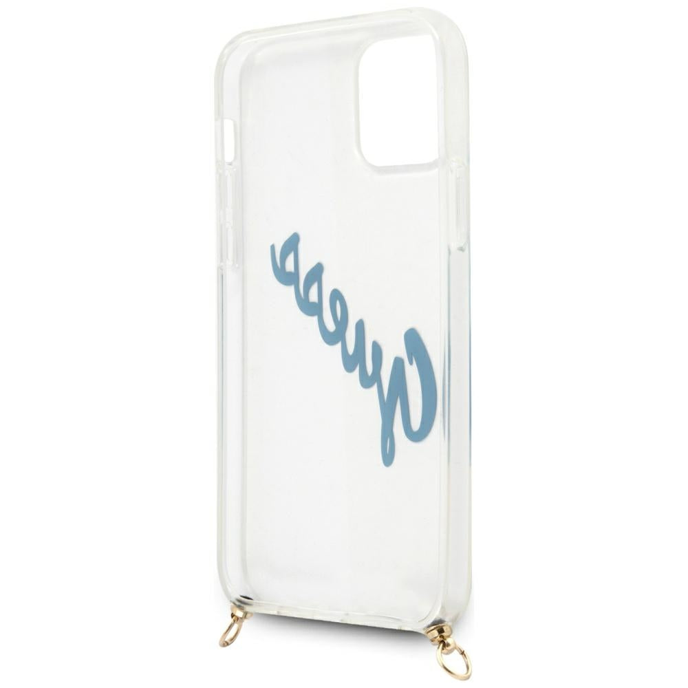 Guess Vintage dėklas iPhone 12 Pro Max – mėlynas -- iPhone 12 Pro Max