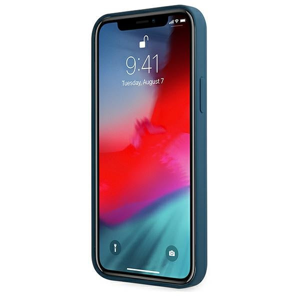 Guess silikoninis dėklas iPhone 12 Pro Max – mėlynas -- iPhone 12 Pro Max