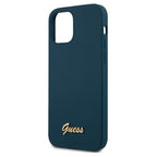 Guess silikoninis dėklas iPhone 12 Pro Max – mėlynas -- iPhone 12 Pro Max