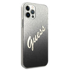 Guess dėklas iPhone 12 Pro Max – juodas, blizgus -- iPhone 12 Pro Max