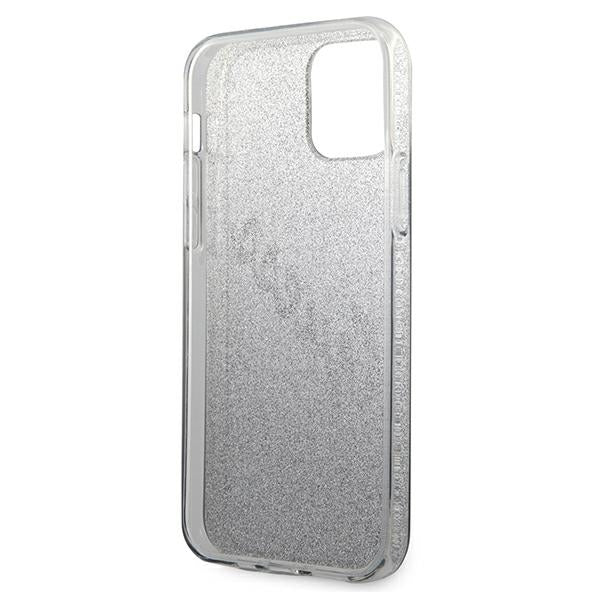 Guess dėklas iPhone 12 Pro Max – juodas, blizgus -- iPhone 12 Pro Max