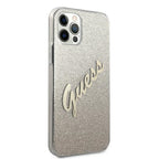 Guess dėklas iPhone 12 Pro Max – auksinis Glitter Gradient -- iPhone 12 Pro Max