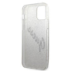 Guess dėklas iPhone 12 Pro Max – auksinis Glitter Gradient -- iPhone 12 Pro Max