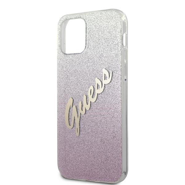 Guess Glitter Gradient dėklas iPhone 12 Pro Max – rožinis -- iPhone 12 Pro Max