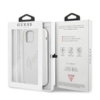 Guess silikoninis dėklas iPhone 12 Pro Max – kreminis -- iPhone 12 Pro Max
