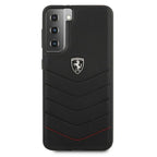 Ferrari Off Track Quilted dėklas Galaxy S21+ – juodas -- Samsung Galaxy S21+