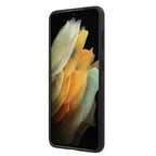 Ferrari dygsniuotas odinis dėklas Galaxy S21 – juodas -- Samsung Galaxy S21