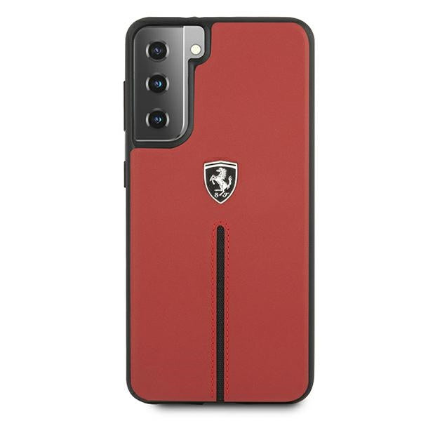 Ferrari odinis dėklas Samsung Galaxy S21+ – raudonas -- Samsung Galaxy S21+