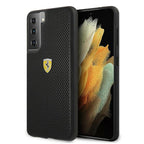 Ferrari dėklas Samsung Galaxy S21+ – juodas -- Samsung Galaxy S21+