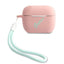 Guess silikoninis dėklas AirPods Pro – rožinė/žalia -- AirPods Pro