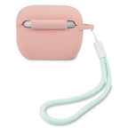 Guess silikoninis dėklas AirPods Pro – rožinė/žalia -- AirPods Pro